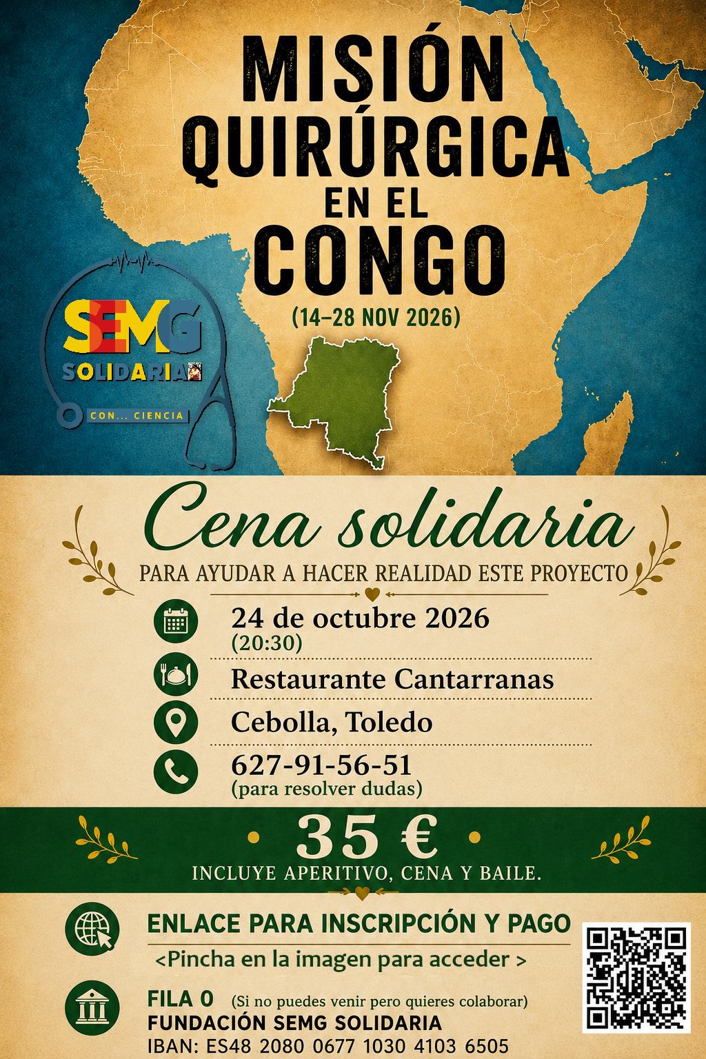 Cartel Espicha Solidaria en Gijón